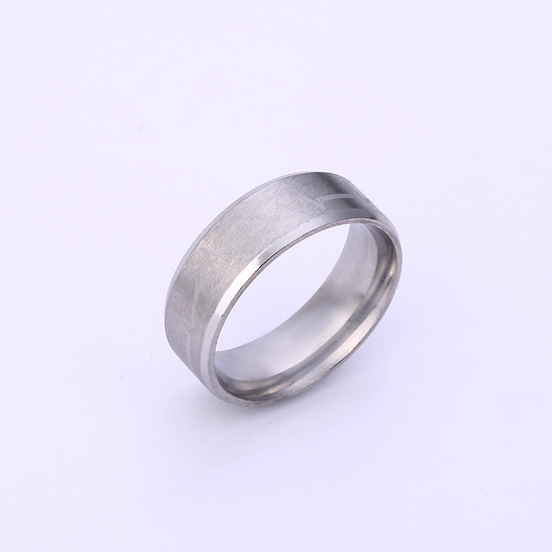 Titanium Steel EKG Heartbeat Pattern Ring, Anime Inspired Couple Matching Bands, Stainless Steel Jewelry, Hypoallergenic Unisex Promise Ring, Geometric Electrocardiogram Design, Durable Polished Finish, Gift for Boyfriend Girlfriend