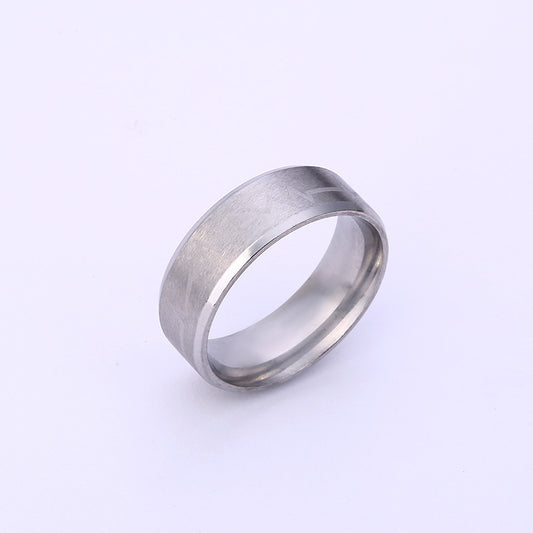 Titanium Steel EKG Heartbeat Pattern Ring, Anime Inspired Couple Matching Bands, Stainless Steel Jewelry, Hypoallergenic Unisex Promise Ring, Geometric Electrocardiogram Design, Durable Polished Finish, Gift for Boyfriend Girlfriend