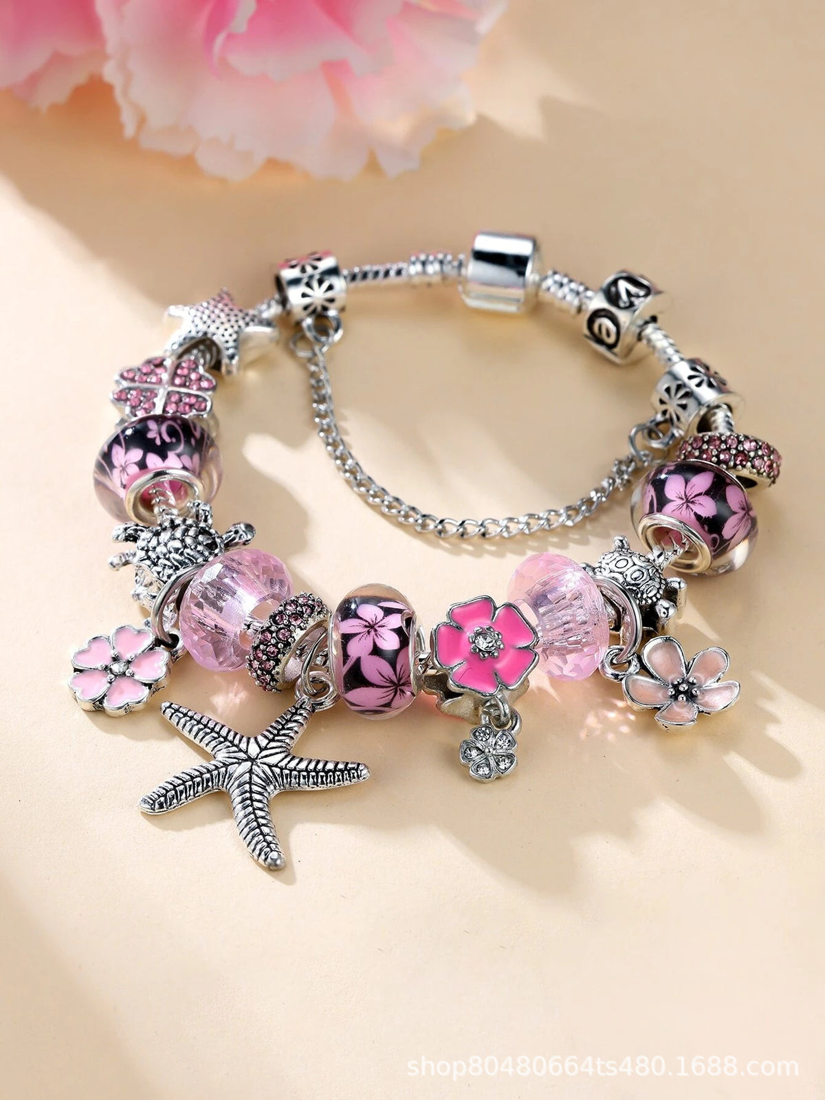 European and american beaded bracelet multi-element fashion jewelry bracelet