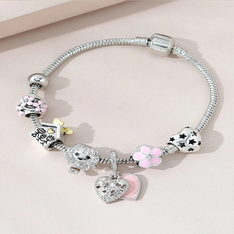 European and american beaded bracelet multi-element fashion jewelry bracelet