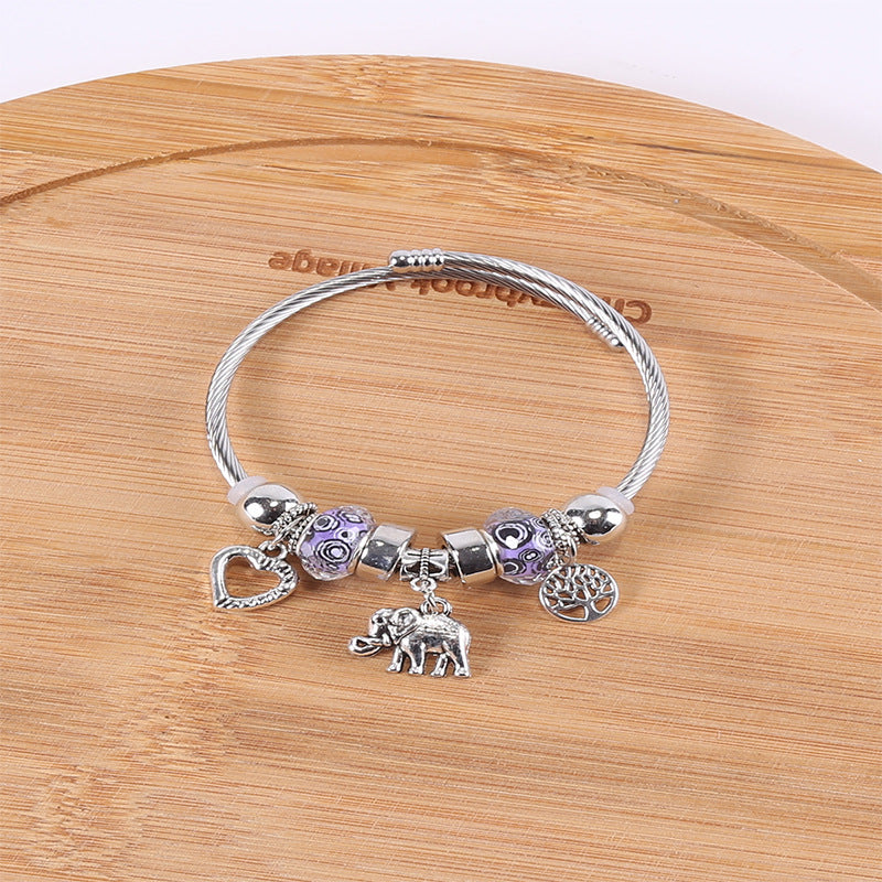 European and american beaded bracelet multi-element fashion jewelry bracelet