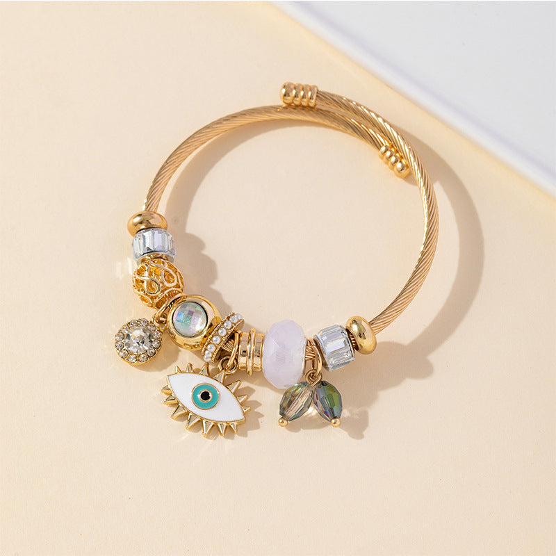 European and american beaded bracelet multi-element fashion jewelry bracelet