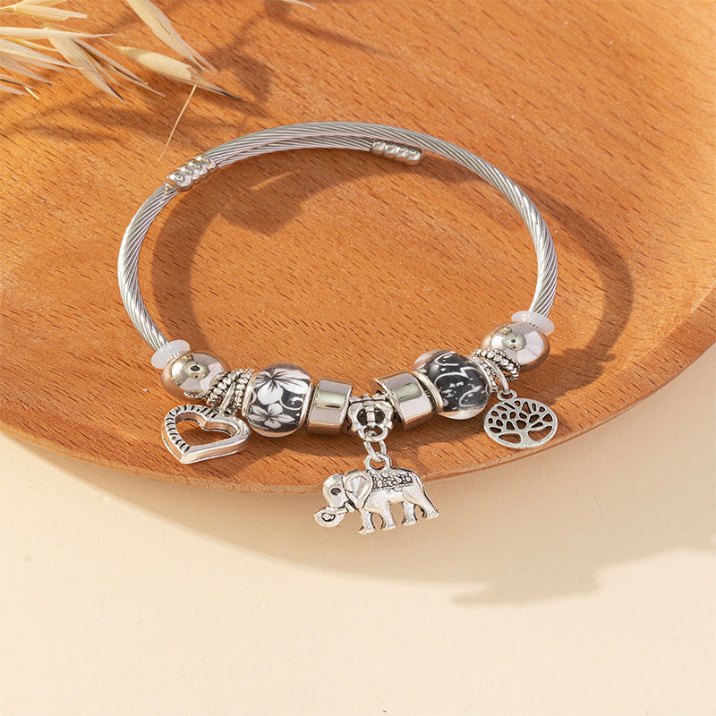 European and american beaded bracelet multi-element fashion jewelry bracelet