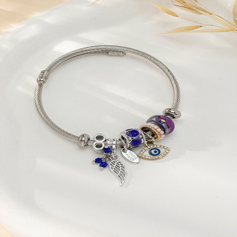 European and american beaded bracelet multi-element fashion jewelry bracelet