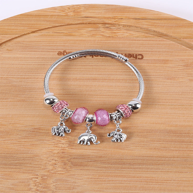 European and american beaded bracelet multi-element fashion jewelry bracelet