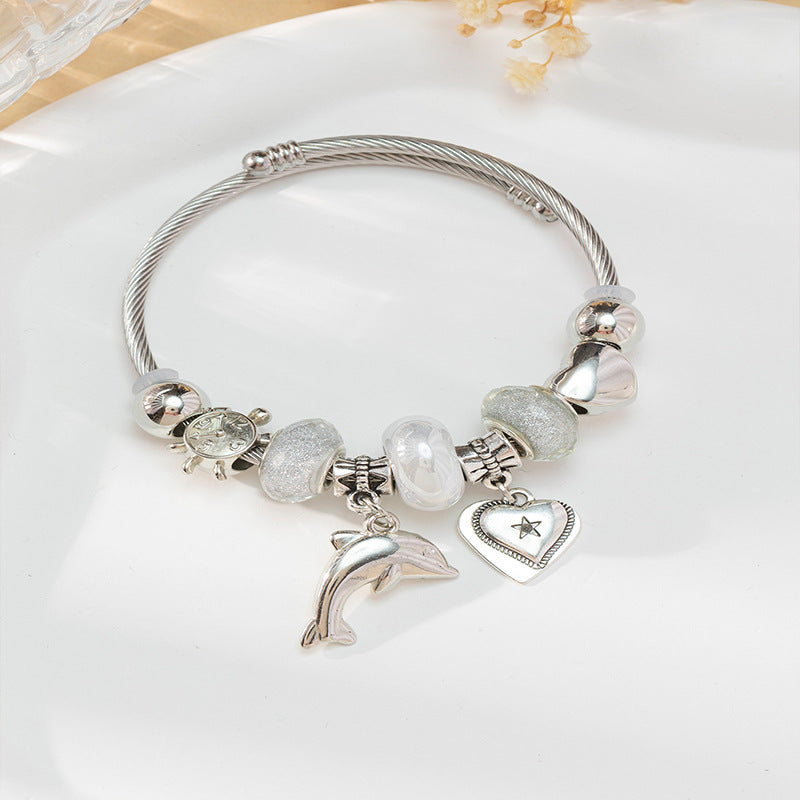 European and american beaded bracelet multi-element fashion jewelry bracelet