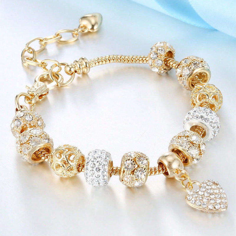 European and american beaded bracelet multi-element fashion jewelry bracelet
