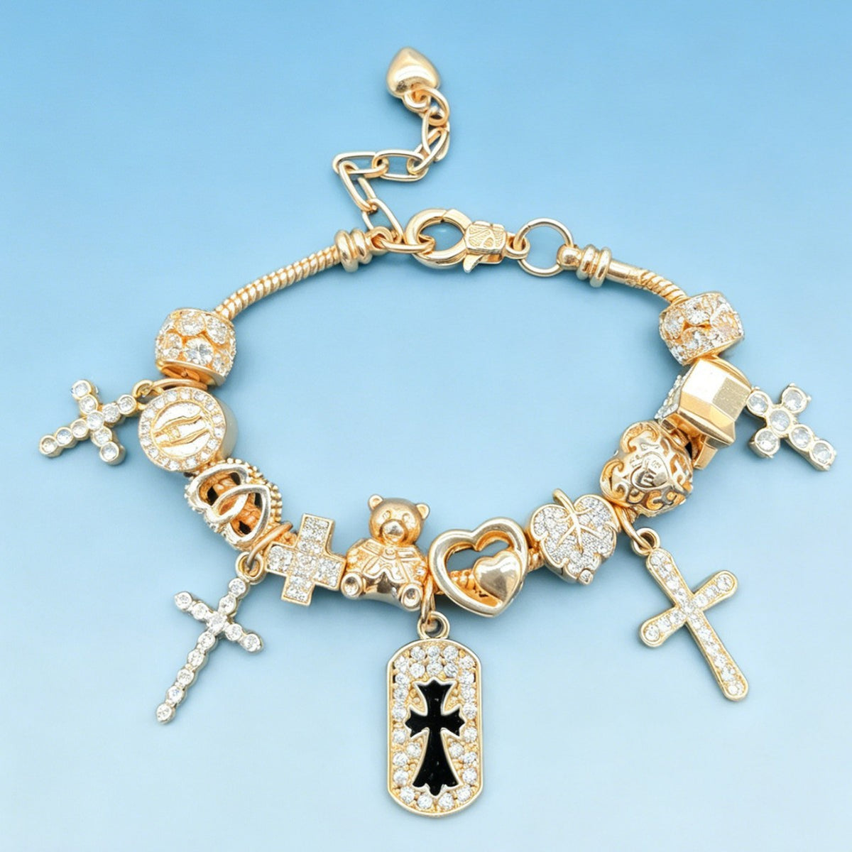 European and american beaded bracelet multi-element fashion jewelry bracelet