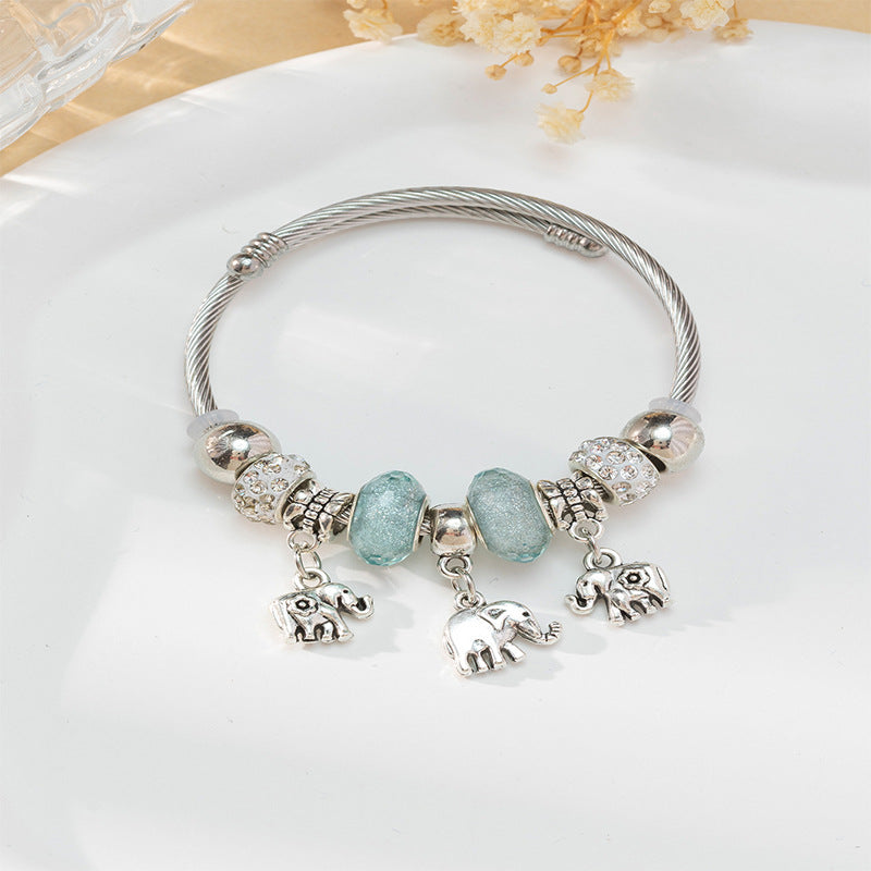 European and american beaded bracelet multi-element fashion jewelry bracelet