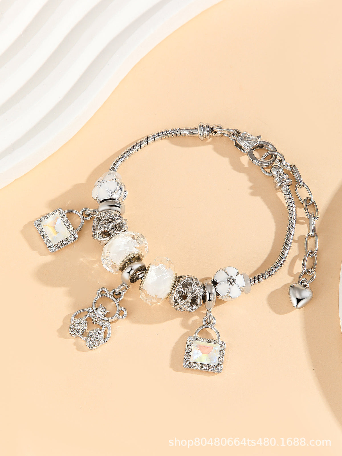 European and american beaded bracelet multi-element fashion jewelry bracelet