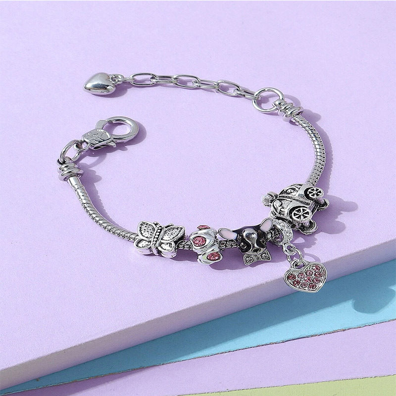 European and american beaded bracelet multi-element fashion jewelry bracelet