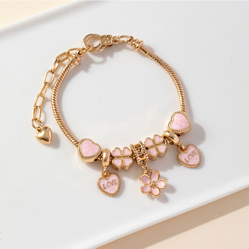 European and american beaded bracelet multi-element fashion jewelry bracelet