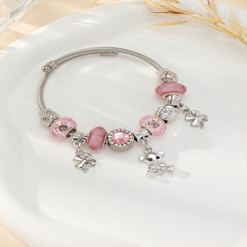 European and american beaded bracelet multi-element fashion jewelry bracelet
