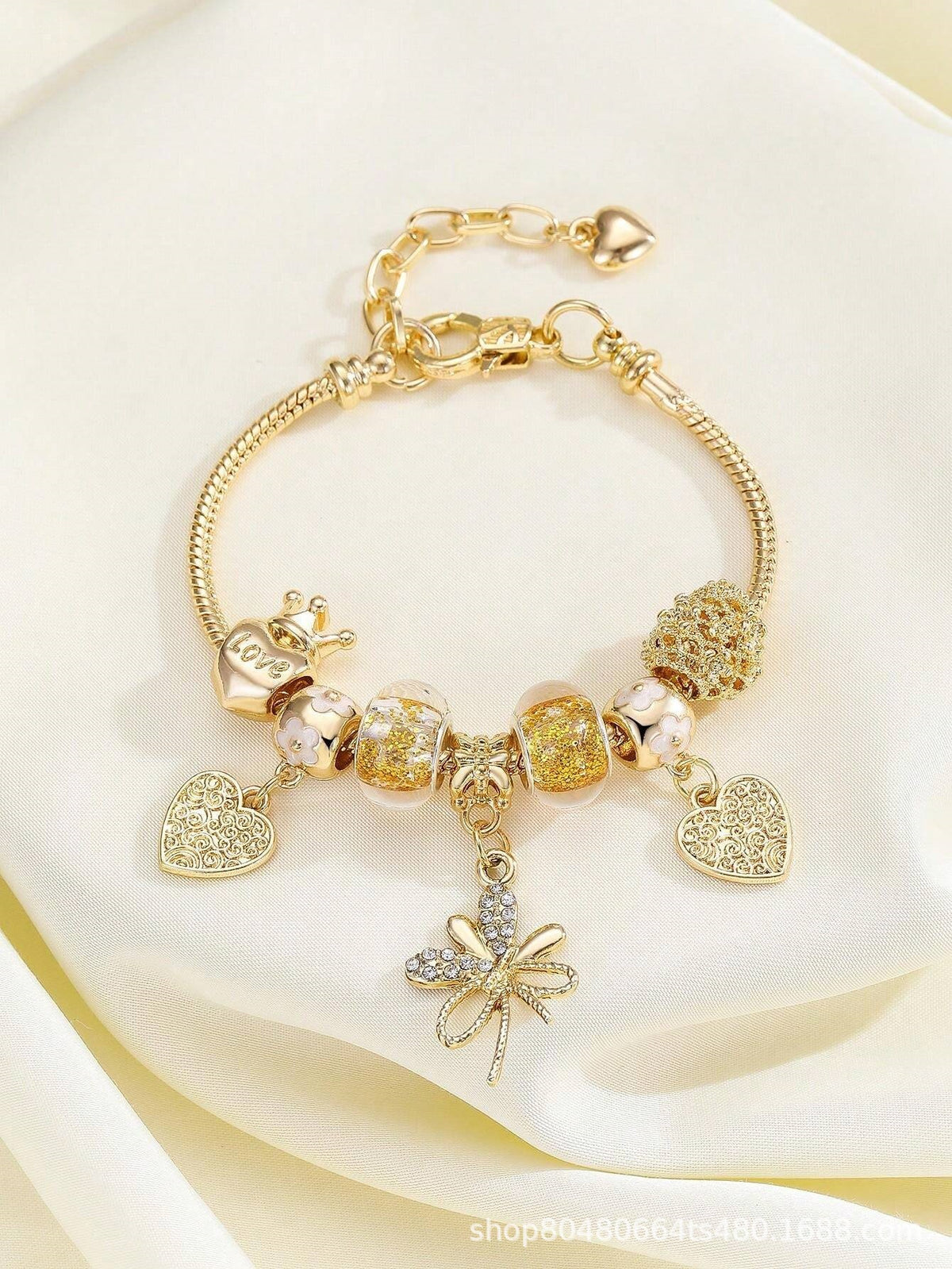 European and american beaded bracelet multi-element fashion jewelry bracelet