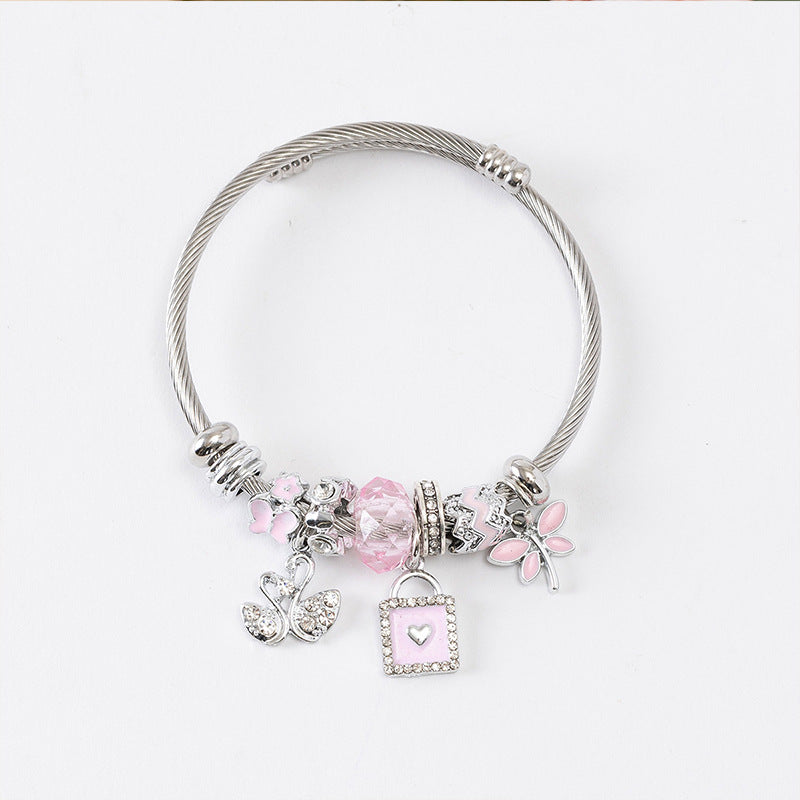 European and american beaded bracelet multi-element fashion jewelry bracelet