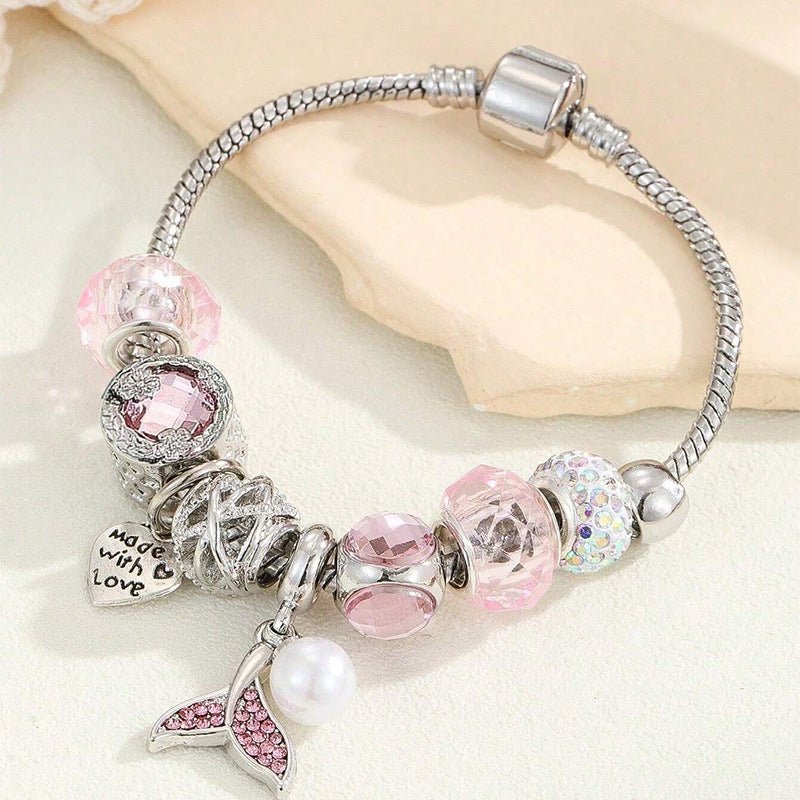 European and american beaded bracelet multi-element fashion jewelry bracelet