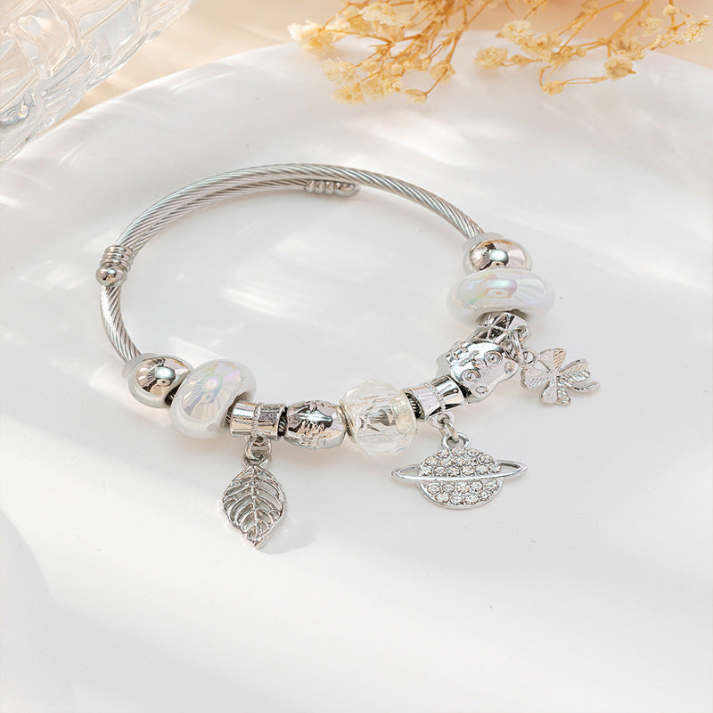 European and american beaded bracelet multi-element fashion jewelry bracelet