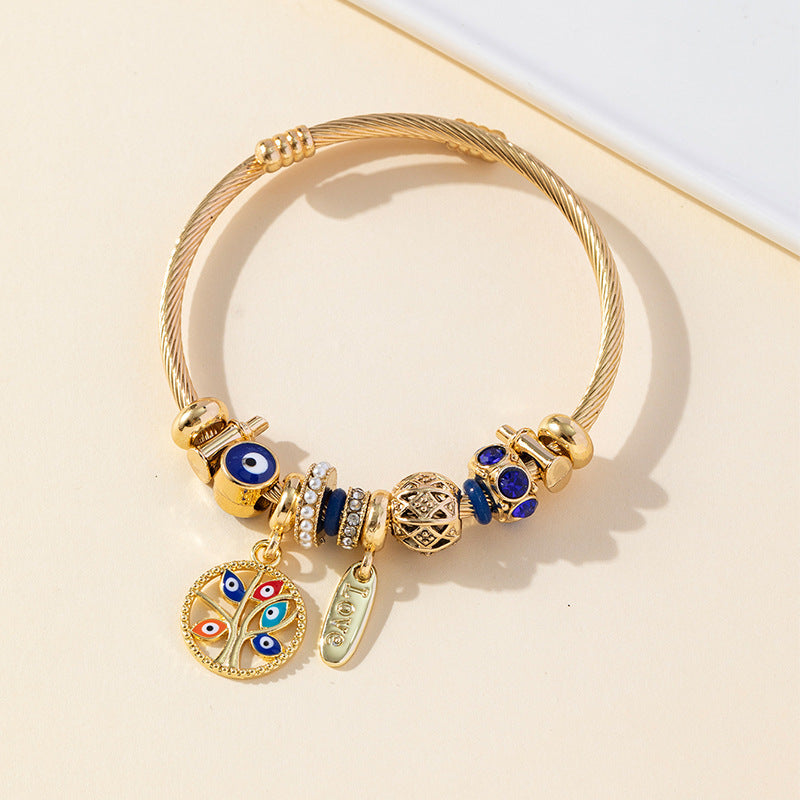 European and american beaded bracelet multi-element fashion jewelry bracelet