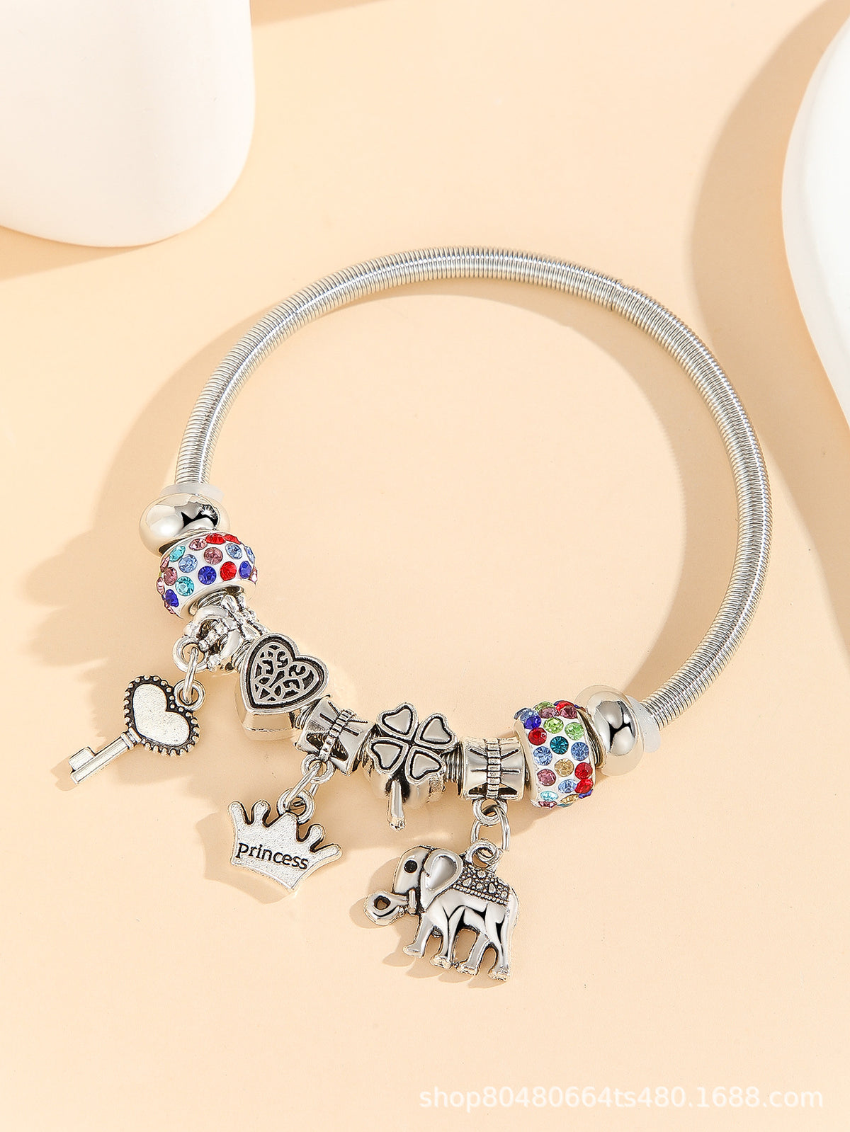 European and american beaded bracelet multi-element fashion jewelry bracelet