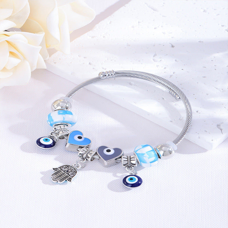European and american beaded bracelet multi-element fashion jewelry bracelet