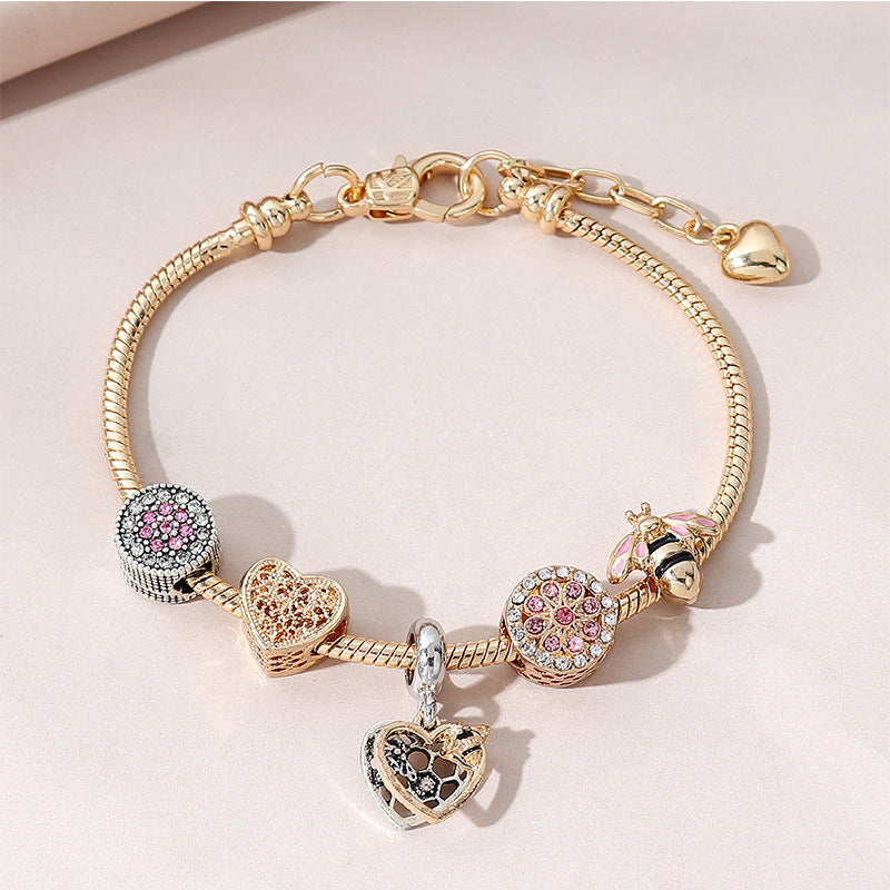 European and american beaded bracelet multi-element fashion jewelry bracelet