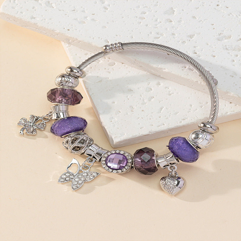 European and american beaded bracelet multi-element fashion jewelry bracelet