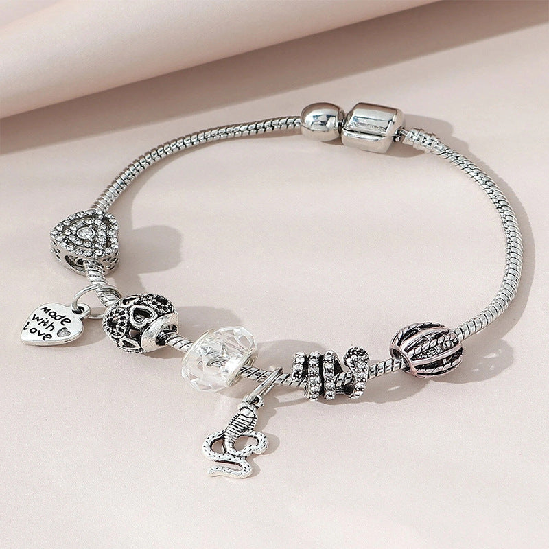 European and american beaded bracelet multi-element fashion jewelry bracelet