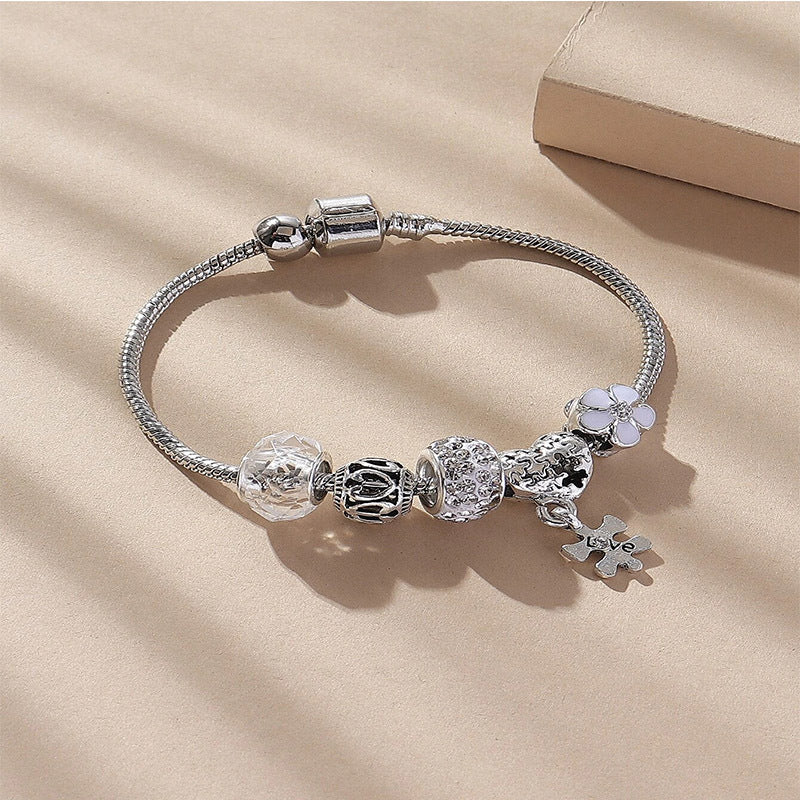 European and american beaded bracelet multi-element fashion jewelry bracelet