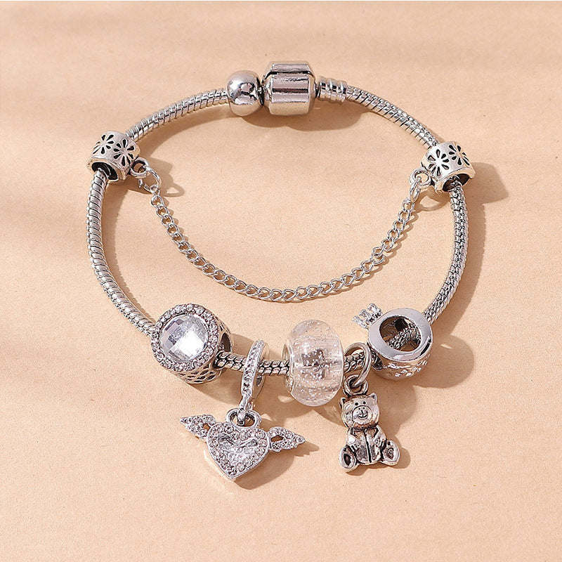 European and american beaded bracelet multi-element fashion jewelry bracelet
