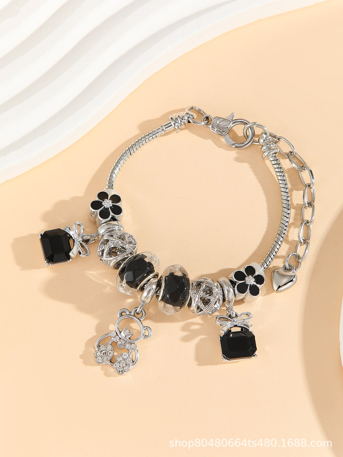 European and american beaded bracelet multi-element fashion jewelry bracelet