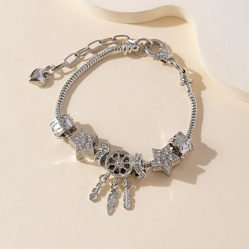 European and american beaded bracelet multi-element fashion jewelry bracelet