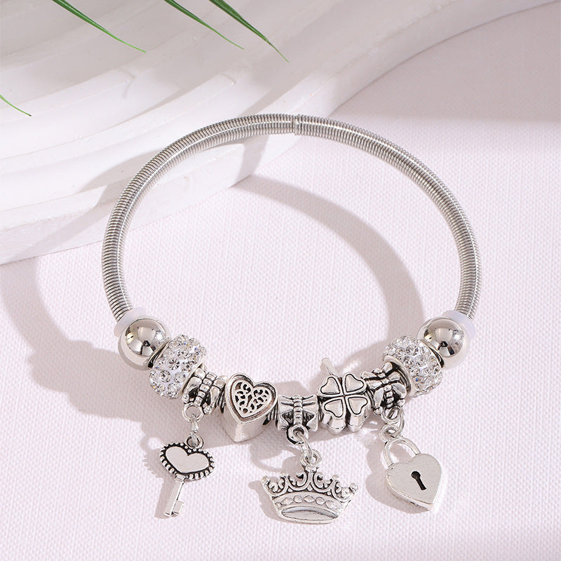 European and american beaded bracelet multi-element fashion jewelry bracelet
