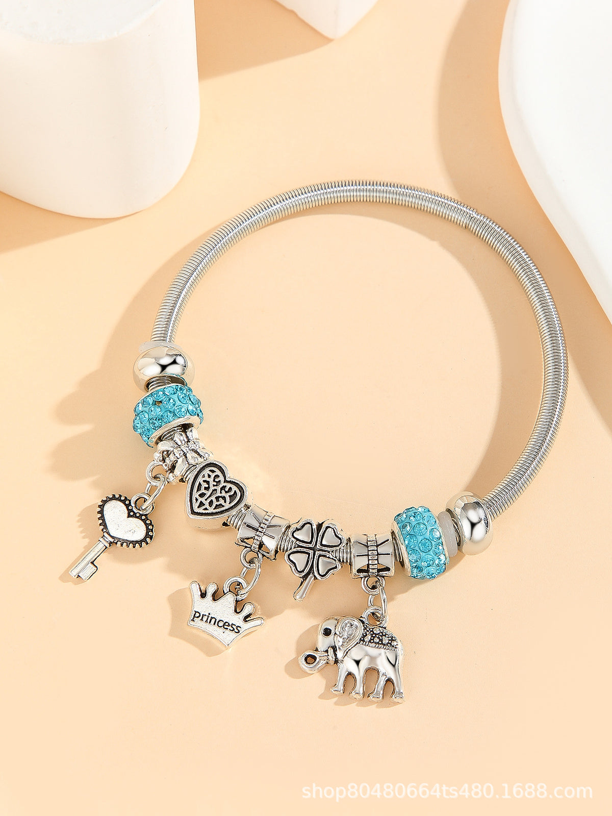 European and american beaded bracelet multi-element fashion jewelry bracelet