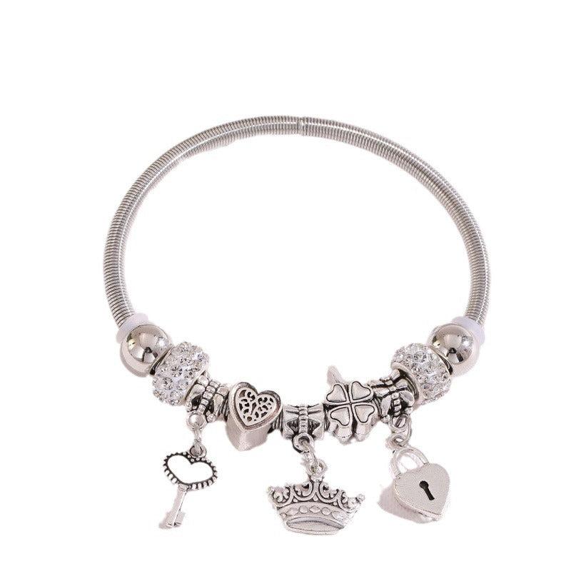 European and american beaded bracelet multi-element fashion jewelry bracelet