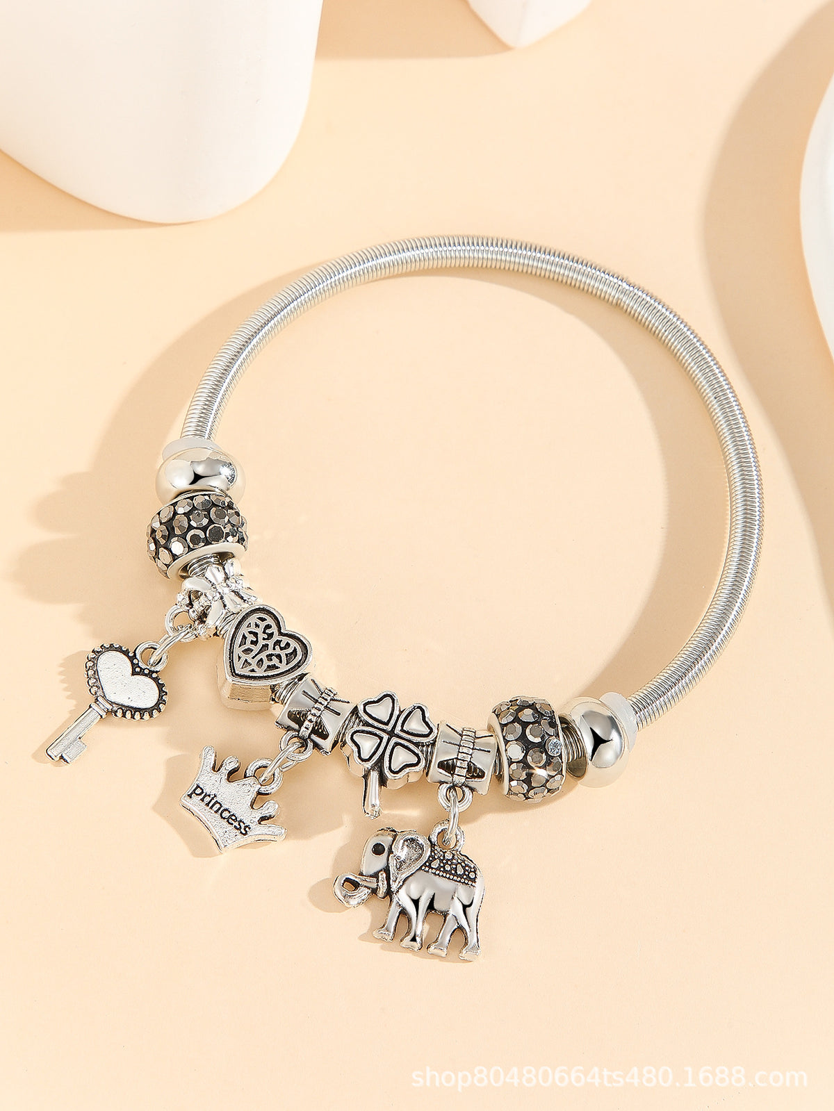 European and american beaded bracelet multi-element fashion jewelry bracelet