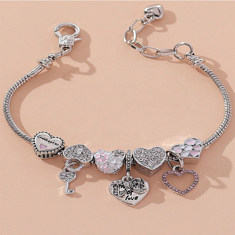 European and american beaded bracelet multi-element fashion jewelry bracelet