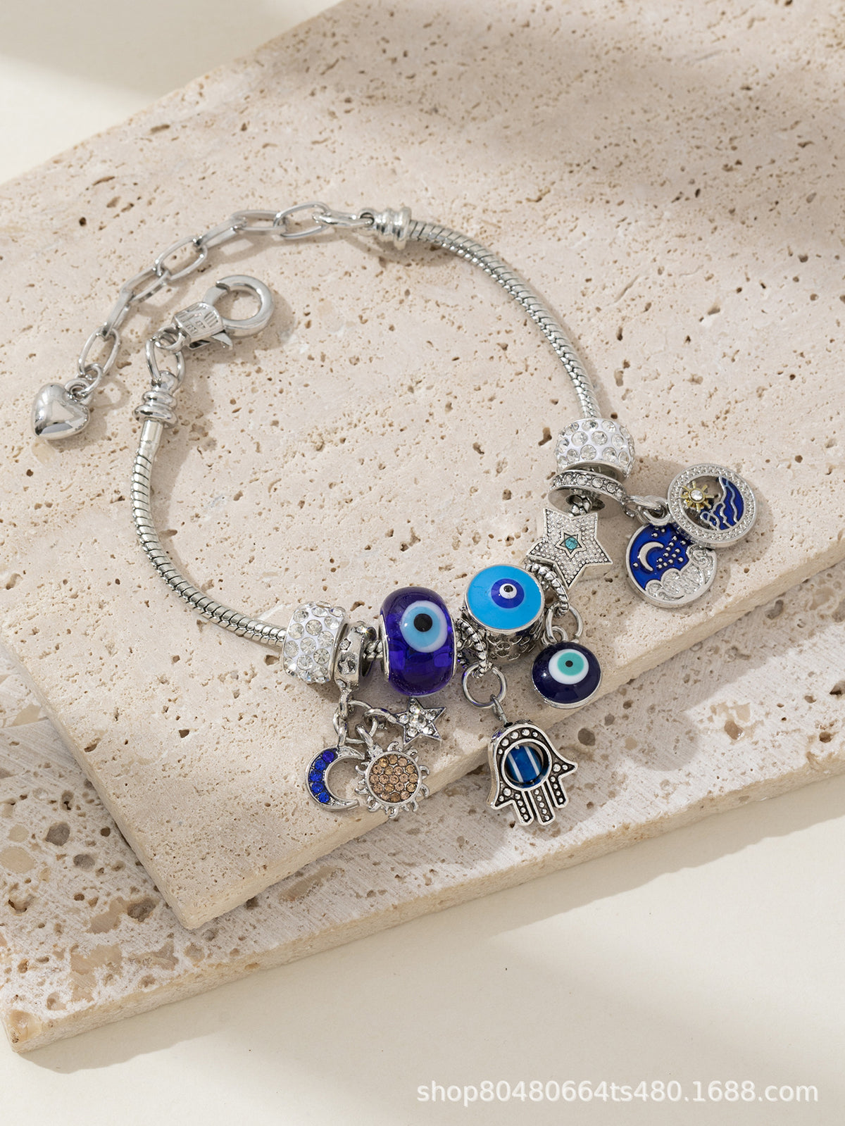 European and american beaded bracelet multi-element fashion jewelry bracelet