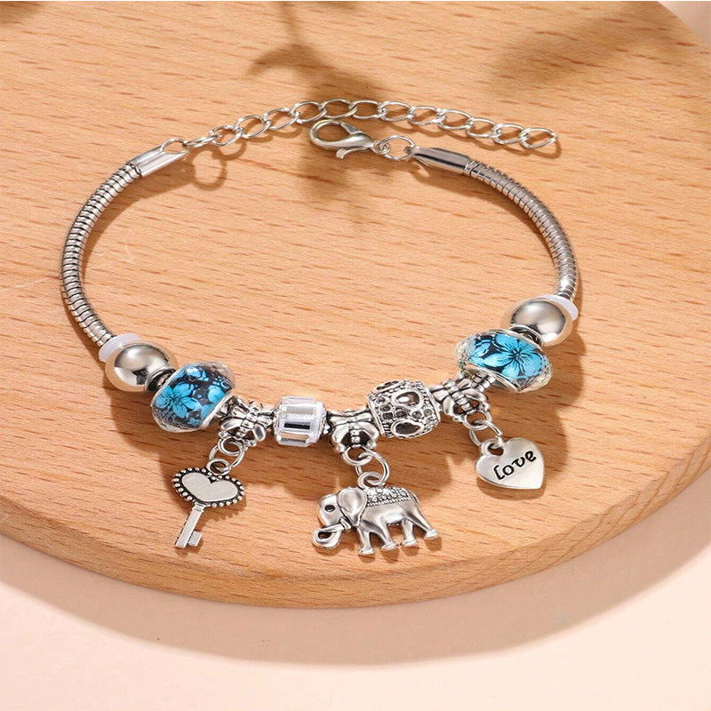 European and american beaded bracelet multi-element fashion jewelry bracelet