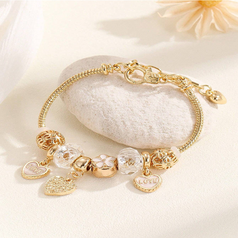 European and american beaded bracelet multi-element fashion jewelry bracelet