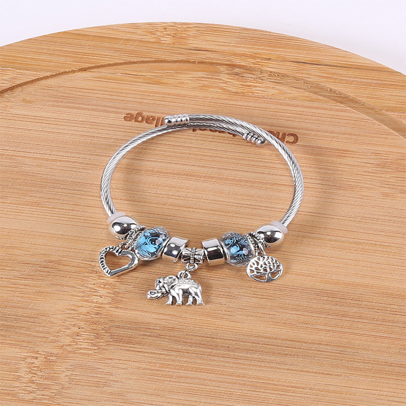 European and american beaded bracelet multi-element fashion jewelry bracelet