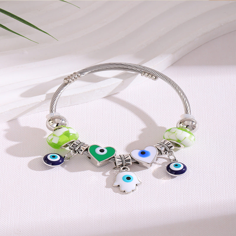 European and american beaded bracelet multi-element fashion jewelry bracelet