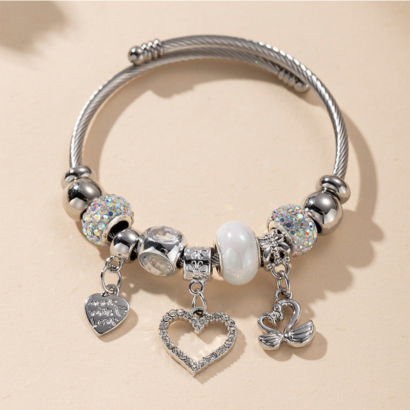 European and american beaded bracelet multi-element fashion jewelry bracelet