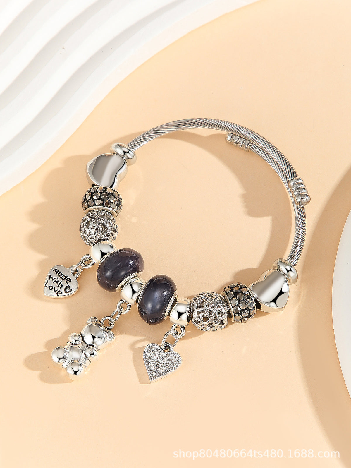 European and american beaded bracelet multi-element fashion jewelry bracelet
