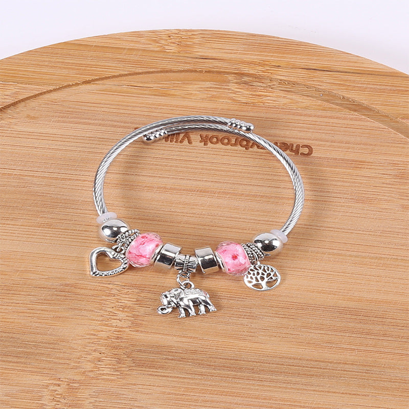 European and american beaded bracelet multi-element fashion jewelry bracelet