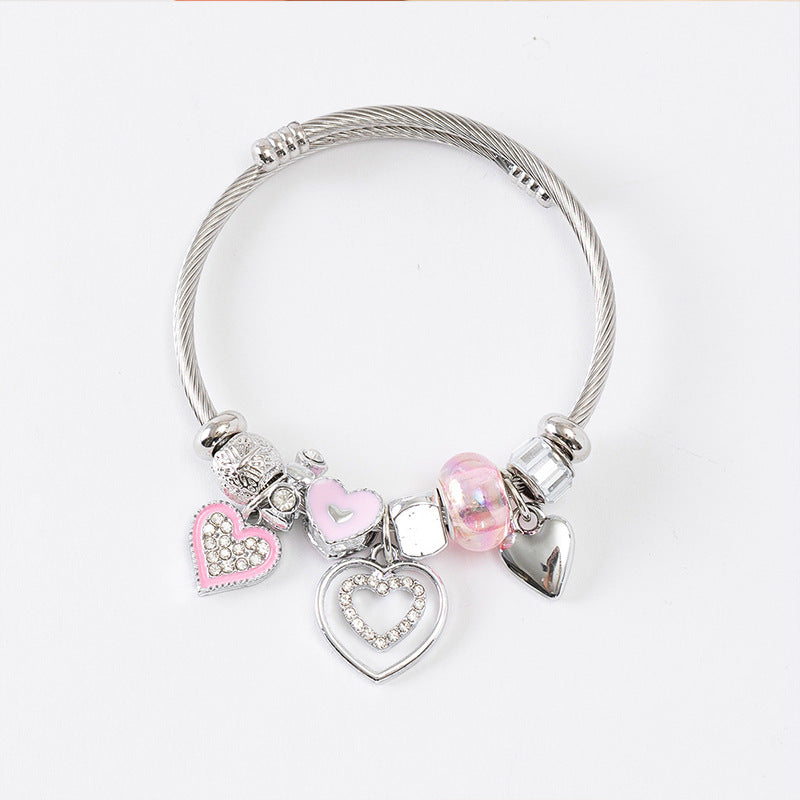 European and american beaded bracelet multi-element fashion jewelry bracelet