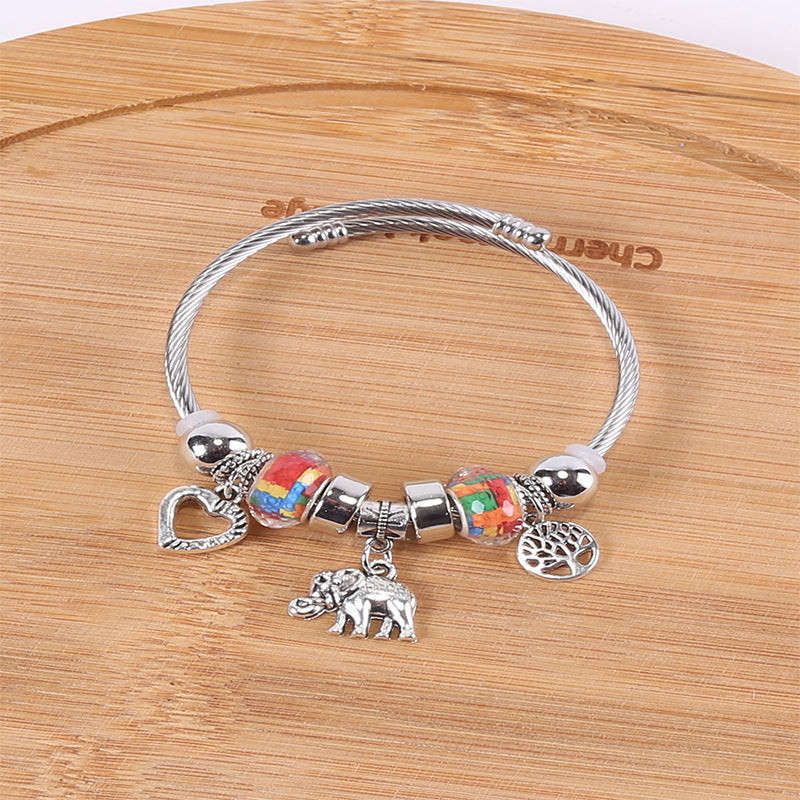 European and american beaded bracelet multi-element fashion jewelry bracelet