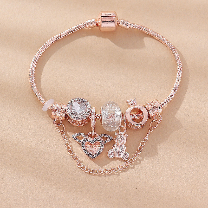European and american beaded bracelet multi-element fashion jewelry bracelet