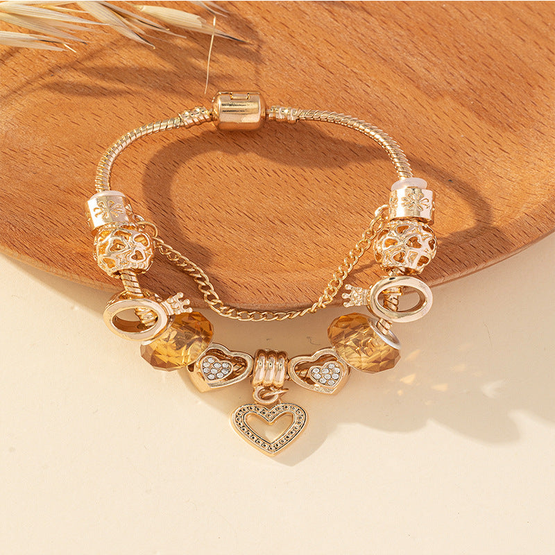 European and american beaded bracelet multi-element fashion jewelry bracelet