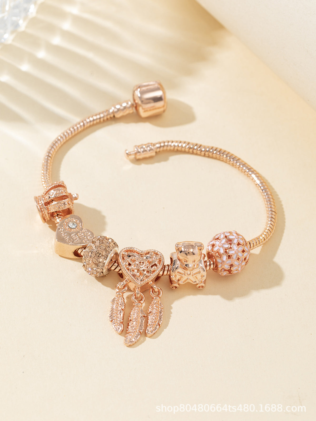 European and american beaded bracelet multi-element fashion jewelry bracelet