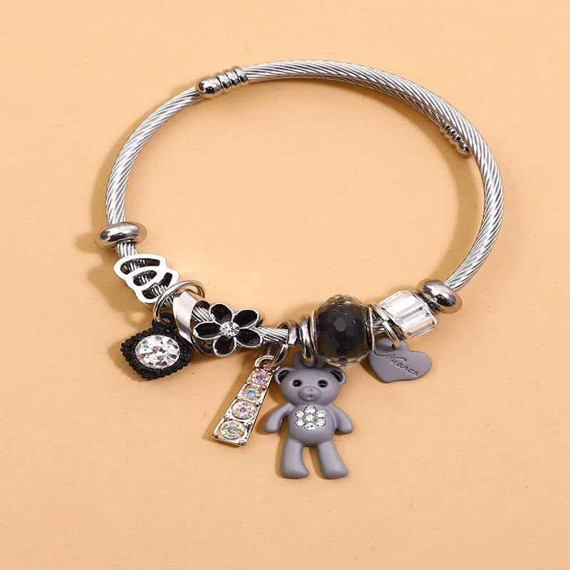 European and american beaded bracelet multi-element fashion jewelry bracelet